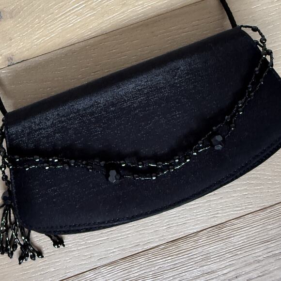 Vintage 90s Y2K Mini Embellished Purse Beaded Fancy Shoulder Bag Evening Clutch - Picture 1 of 9